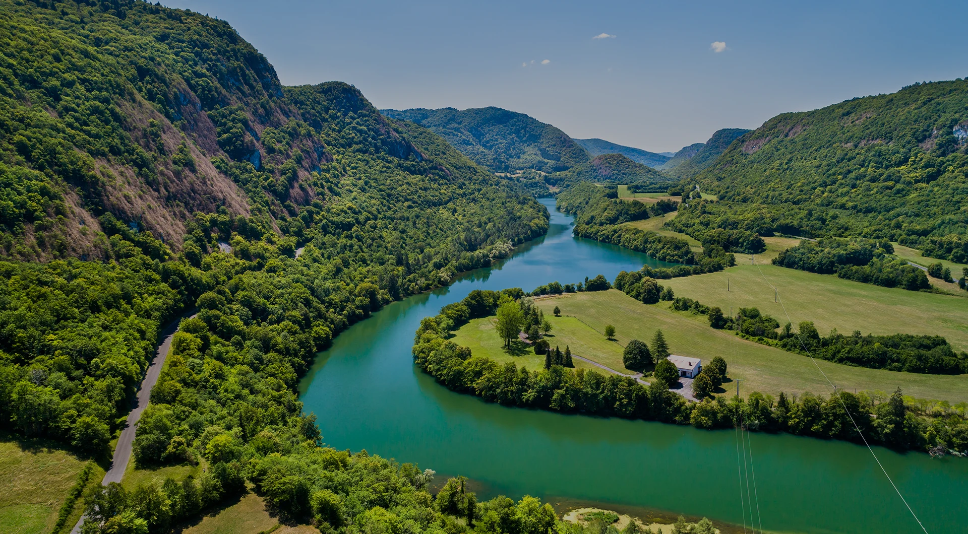 exploration des grands espaces naturels d'Auvergne, France